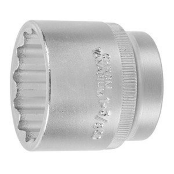 Holex 1/2 inch Drive Socket, 12 pt, 1-3/8 inch 642122 1.3/8